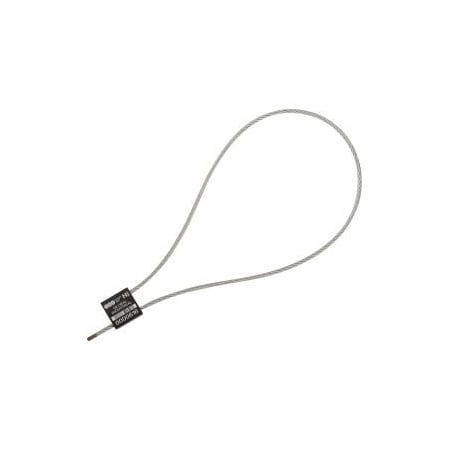 Cambridge Security Seals Metal Cable Seal 1/8x24L Black 50/Pack CBL20918